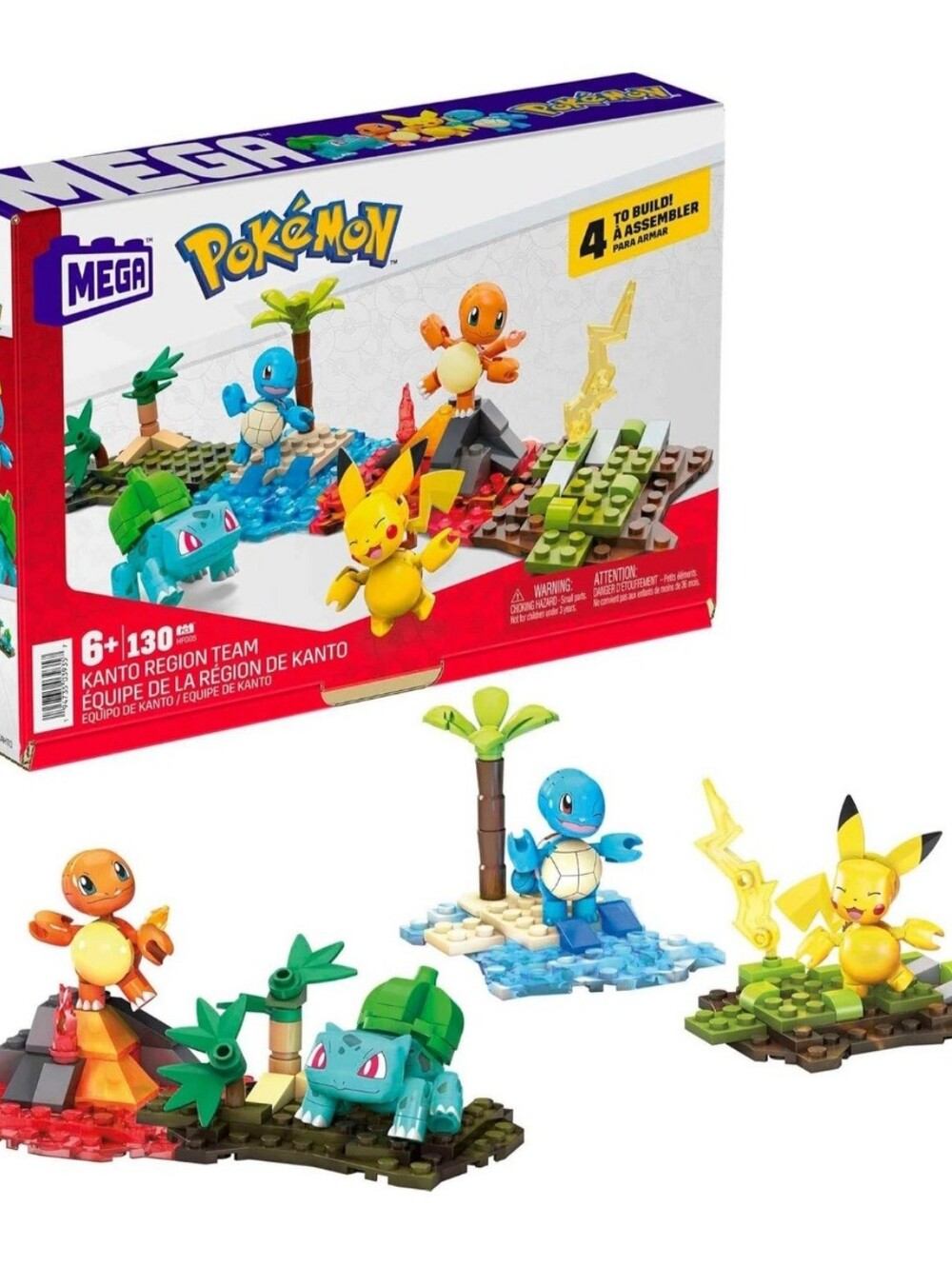 MEGA Pokemon Kanto Region Team Toy Building Set